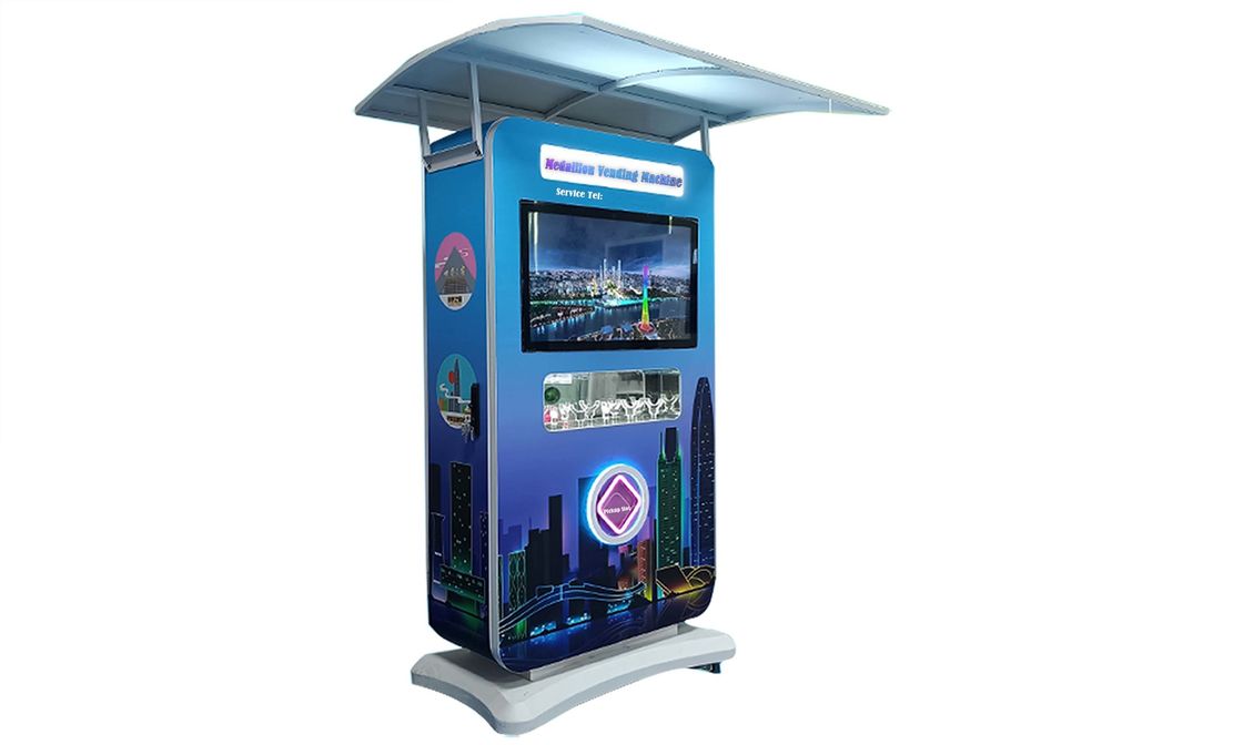 100 miếng / kênh tùy chỉnh nhiều màu sắc Máy bán quà lưu niệm tự động